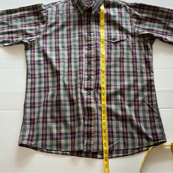 Robinsons Vintage 80’s Plaid Button Down Multi-color Long Sleeve Shirt Size L - Picture 8 of 9